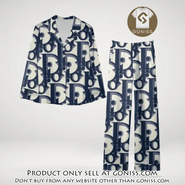 Trending luxury dior satin pajama set pjs1044 gn1223347